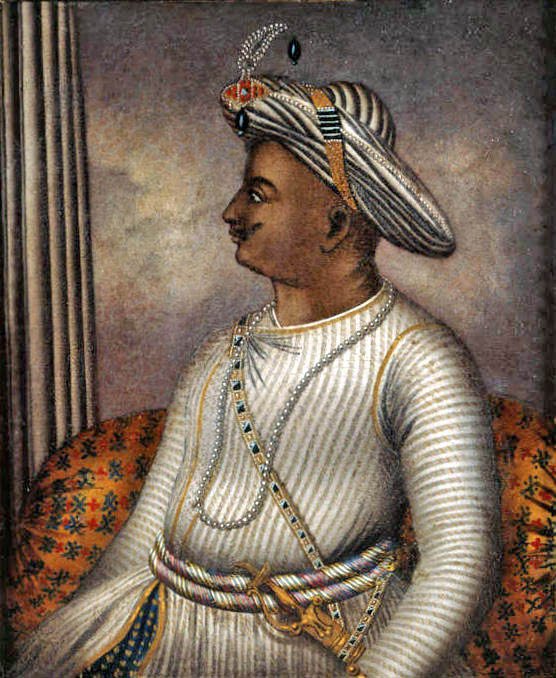 ٹیپو سلطانؒ کی قدیم تصویر، نامعلوم ہندوستانی مصور، تقریباً 1792ء، برٹش لائبریری